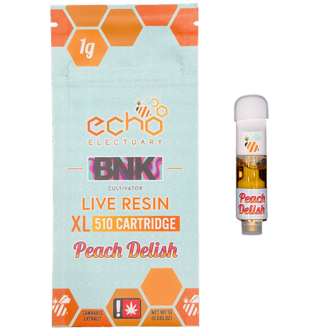 ECHO ELECTUARY | LIVE NECTAR "RESIN" CARTRIDGE | PEACH DELISH | HYBRID | 1 GRAM | 510 THREAD