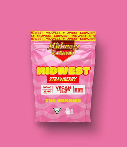Strawberry (Hybrid) 200mg Gummies