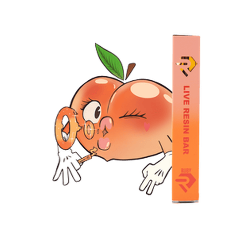 RUBY-PEACH RINGS-LIVE RESIN-ALL IN ONE-1g