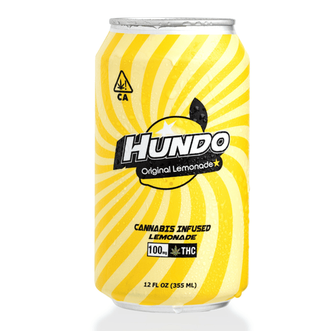 HUNDO - THC BEVERAGE - CLASSIC LEMONADE 12OZ - 100MG