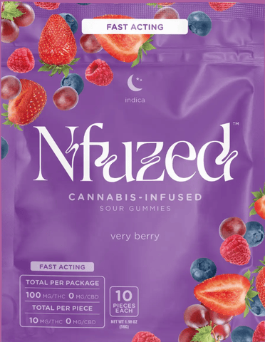 NFuzed Fast-Acting Gummy, Very Berry, 100mg