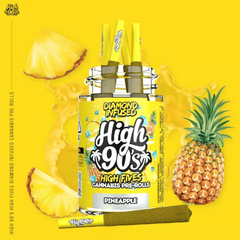 Pineapple - 2.5G - High Fives Diamond Infused Pre Roll Pack