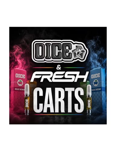 Dice: Distillate Vape Cart - 0.5g - Maui Wowie - Sativa