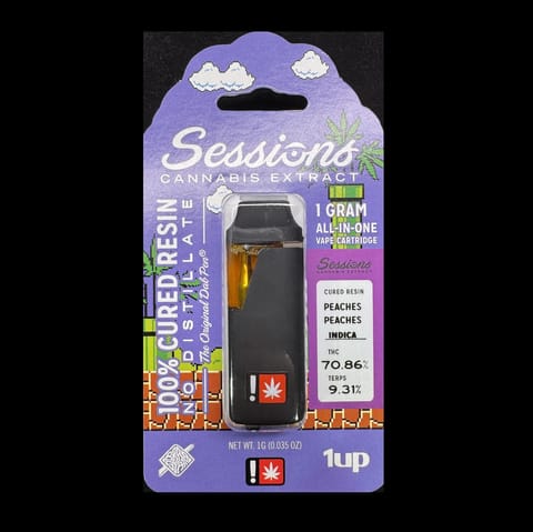 Peaches Peaches 1g Cured Resin Disposable (Sessions)