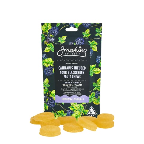 KB - SMOKIEZ - THC GUMMY - SOUR BLACKBERRY - 100MG