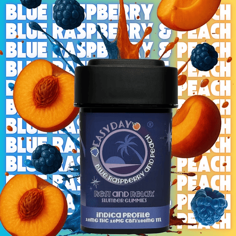 Easyday | Blue Raspberry and Peach (Slumber) | Edible | 10mg (10-Pack)