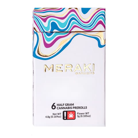 Meraki Preroll 6 Pack | Onion Rings & Pure Michigan 3g