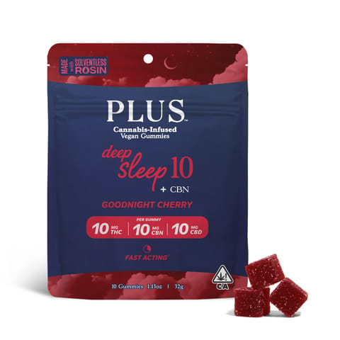 PLUS - SOLVENTLESS GUMMY - GOODNIGHT CHERRY - 100MG