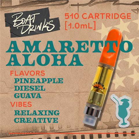 Distillate 1g Vape Cart - Amaretto Aloha
