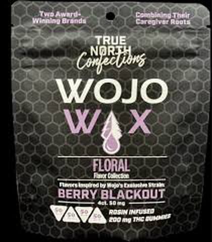 Berry Blackout 200mg Rosin Infused Gummies | True North Confections x Wojo