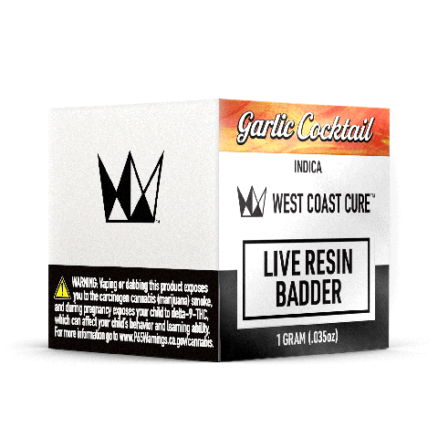 KB - WEST COAST CURE - LIVE RESIN BADDER - GARLIC COCKTAIL - 1G