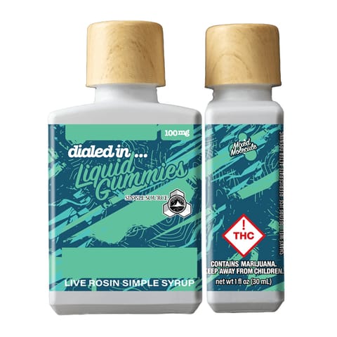Dialed In Liquid Gummies | Tiki Limez N Laterz 100mg Rec