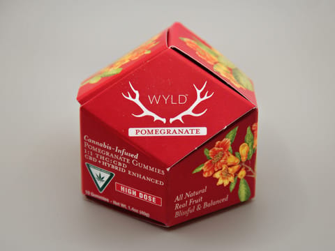 Wyld | Edibles | Pomegranate 1:1 THC:CBD 200mg