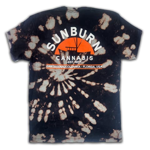 Limited Tie Dye Black Tee | Large