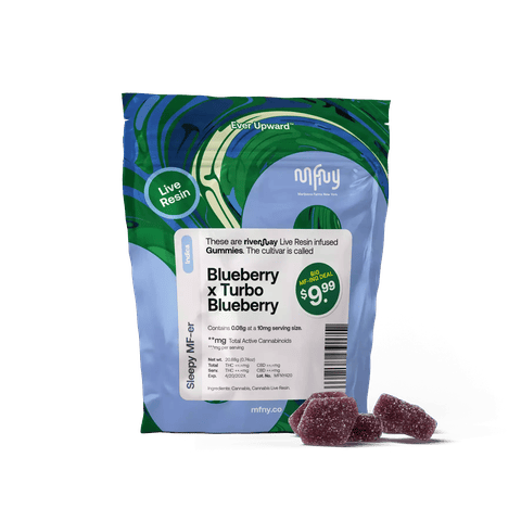 MFNY | Blueberry x Turbo Blueberry | Live Resin Gummies | 10pk | 100mg