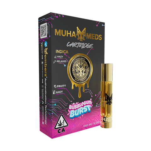 Muha Meds | Bubblegum Burst (I) | 1g Gen 3 Distillate Cartridge