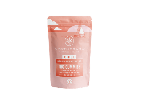 Apothecare Certified Organic Strawberry Bliss 2:1 CBD:THC Gummies 200mg