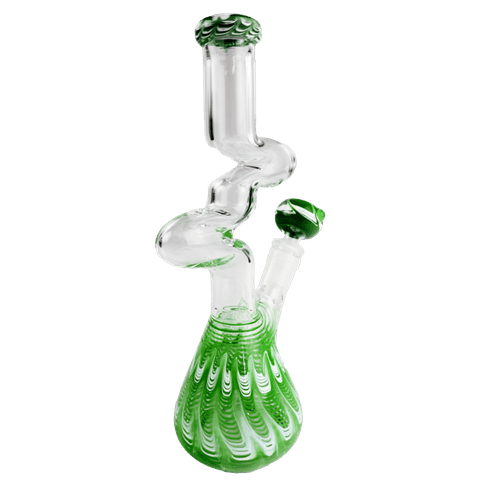 LuvBuds | 10" Curved Zong Style Bong | Asst Colors