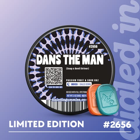 Dialed In - Dans The Man - (I) Live Rosin Gummies (100mg)