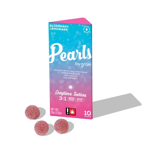 Gron Pearls | 3:1 CBG Daytime Sativa Blueberry Lemonade 100mg