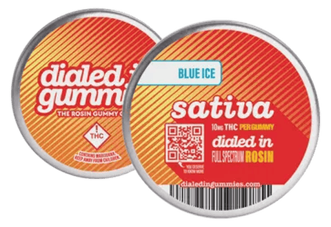 Dialed In...Classic Gummies (S) Blue Ice Live Rosin Gummies 100mg