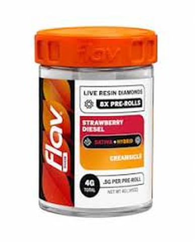 Flav | Strawberry Diesel x Creamsicle Duo | Infused Pre Roll Pack | 4g