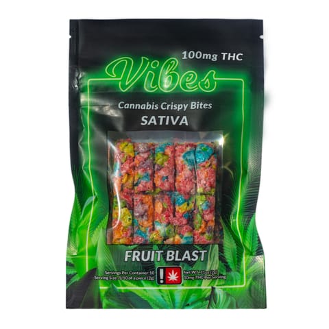 Vibes Crispy Treat | Fruit Blast Sativa 100mg