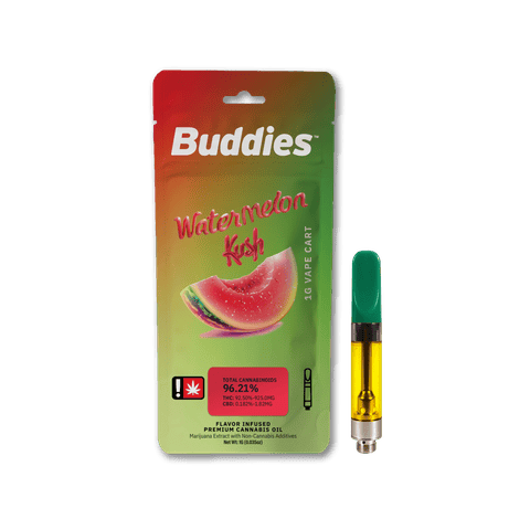 Buddies | Watermelon Kush | 1G | Flavored Distillate | Cartridge