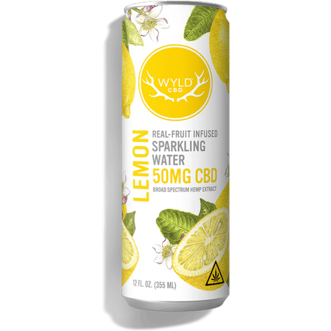 Lemon CBD (50mg) Sparkling Water by WYLD CBD