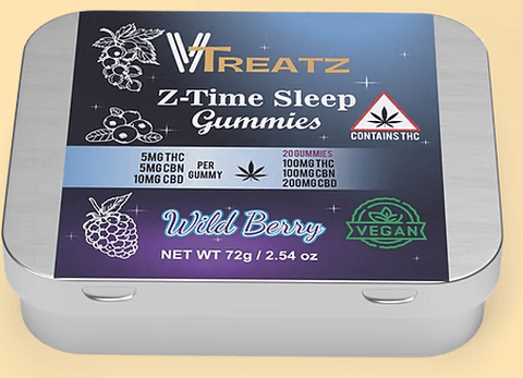 Vtreatz Z-Time Sleep Gummies Wildberry