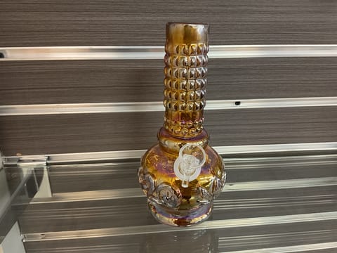 Gold 420 Knurling Bong