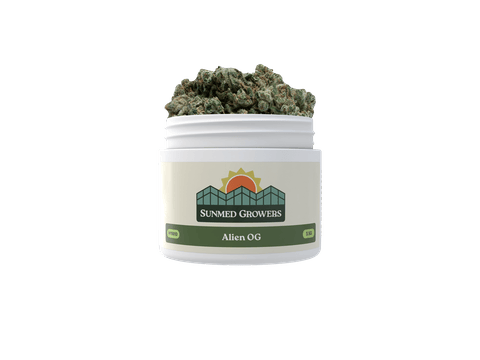 SunMed | 3.5g | - Alien OG | 3.5g Plastic Container