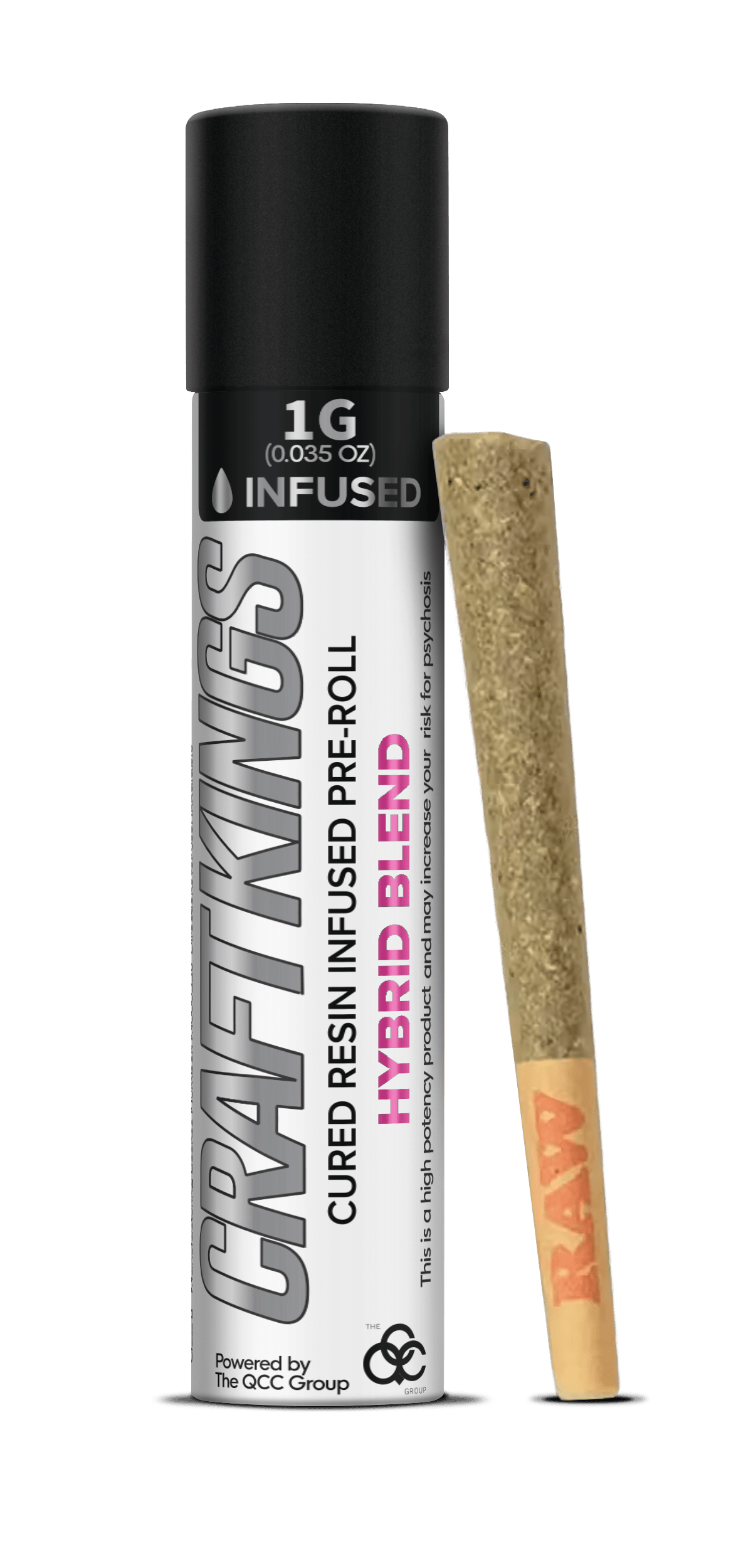 Cured Resin Infused Pre-Roll - Craft Kings - Hybrid Blend - 1g