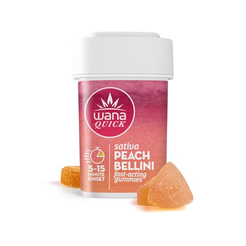 Wana Peach Bellini Quick Gummies