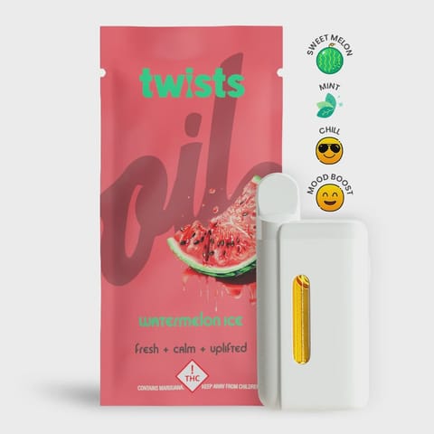 Watermelon Ice 4g Distillate Twist All-in-One Vape by Oil by Craft | Golden Rookie