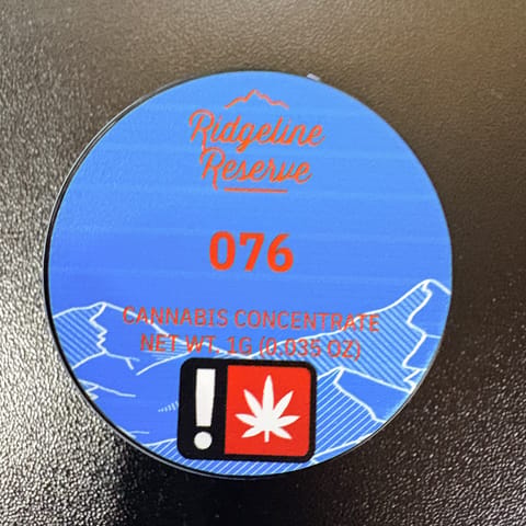 Orange 76 1G Live Rosin (Ridgeline Reserve)