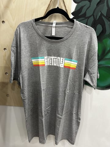 Cotton Heritage / Short Sleeve / Gray (5 Color Logo) / Medium