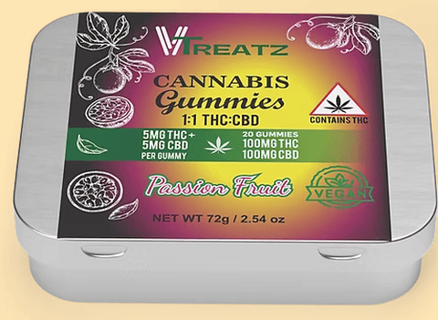 Vtreatz PassionFruit 1:1 Gummies