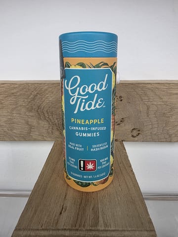 Good Tide | 100mg | Pineapple (Sativa) Rosin Gummies | 10pk
