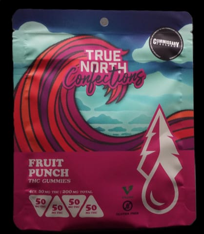 Fruit Punch 4x50mg THC Vegan Gummies