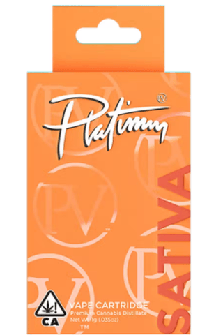 Platinum Vape - Poppin Peach - 1g Distillate Cartridge