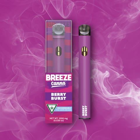 Berry Burst 1g THC Breeze Disposable | Breeze