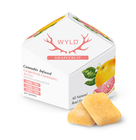 Wyld | 100mg Gummies - Grapefruit 1:1:1 THC/CBG/CBC