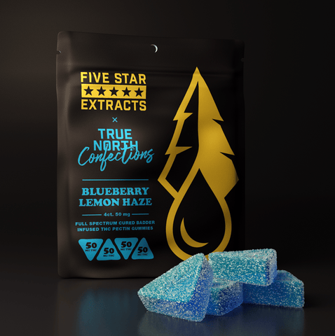 Blueberry Lemon Haze 4x50mg THC Full Spectrum Vegan Gummies