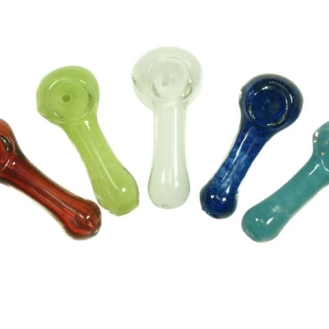 2.5" Solid Color Glass Pipes (Assorted Colors)
