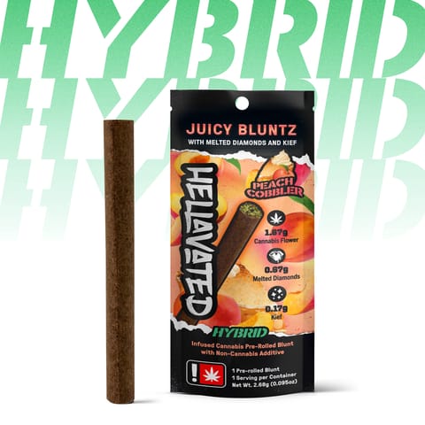 Hellavated Juicy Bluntz | Peach Cobbler 2.68g