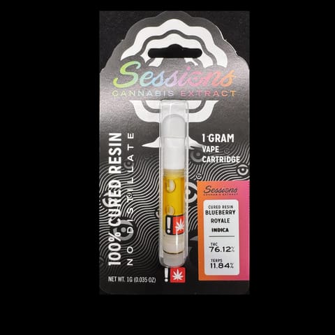 Blueberry Royale Cured Resin 1G Cartridge (Sessions) -  - copy