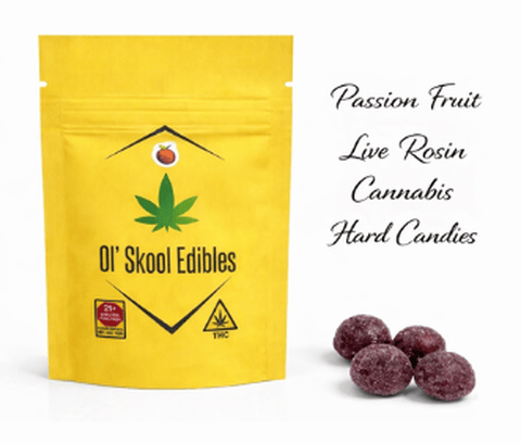 Passion Fruit - Live Rosin Jolly Drops (Hard Candy) - 50mg THC