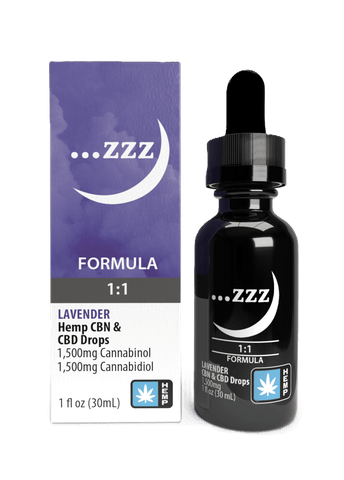 HEMP DROPS | 1:1 CBD:CBN | LAVENDER | 1500MG TOTAL | 1 FL/OZ
