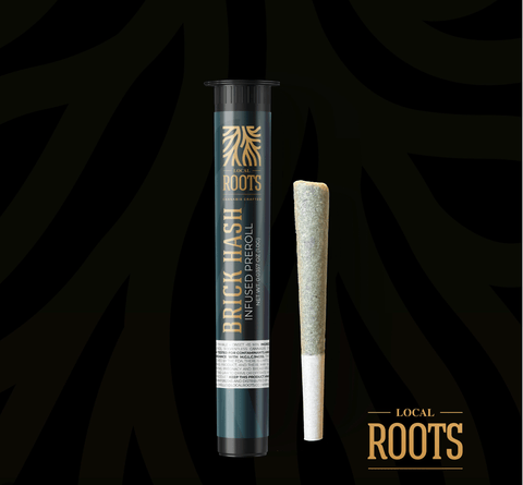 Brick Hash Infused Pre- Roll | 1g | Hybrid | Golden Goat w/ Jack Skunk Hash